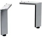 Geberit Set F&uuml;&szlig;e 15,1 - 15,4 cm, Badm&ouml;bel, 500.367.00.1, hochglanz-verchromt