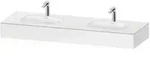 Duravit Collection One Einbauwaschtisch links und rechts mit Konsole 160 x 55 cm,