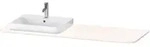 Duravit Happy D.2 Plus Konsole mit einem Ausschnitt links 1,6 x 160 x 55 cm,