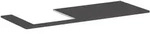 hansgrohe Xelu Q Konsole mit Ausschnitt links 136 x 55 cm, f&uuml;r Aufsatzwaschtisch