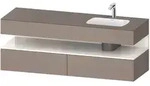 Duravit Collection One Einbauwaschtisch rechts mit Konsolenwaschtischunterbau 160 x