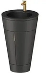 Duravit Starck 1 c-bonded Waschtisch mit Unterschrank bodenstehend, 2 T&uuml;ren,