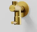 Steinberg Serie 100 Eckventil, Badarmaturen, brushed gold
