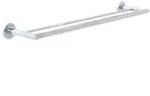 Bravat Varuna Doppelte Badetuchstange 65 cm eckig, Accessoires, 779510, chrom