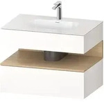 Duravit Collection One Einbauwaschtisch mit Konsolenwaschtischunterbau 80 x 60 cm, 1