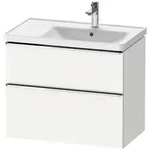 Duravit D-Neo Waschtischunterbau f&uuml;r Becken rechts 78,4 x 62,5 cm, 2 Ausz&uuml;ge,...