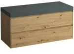 LAUFEN LANI Waschtischplatte ohne Ausschnitt mit Unterschrank 120 cm mit 2