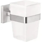tesa EXXCLUSIV Zahnputzbecher mit Wandhalterung, Accessoires, 40424-00000-00,...