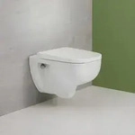 Geberit Renova Plan Set Wand-WC Tiefsp&uuml;ler, TurboFlush, mit WC-Sitz, Badkeramik,