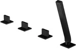 Steinberg Serie 160 4-Loch Wannen-Standarmatur, Badarmaturen, 160 2480 S, schwarz