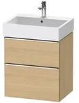 Duravit D-Neo Waschtischunterbau 58,4 x 62,5 cm, 2 Ausz&uuml;ge, Griff chrom,...