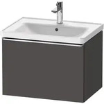 Duravit D-Neo Waschtischunterbau 63,4 x 44 cm, 1 Auszug, Griff chrom, Badm&ouml;bel,