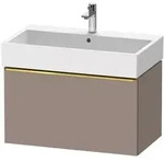 Duravit D-Neo Waschtischunterbau 78,4 x 44 cm, 1 Auszug, Griff gold poliert,