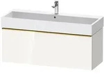 Duravit D-Neo Waschtischunterbau 118,4 x 44 cm, 1 Auszug, Griff gold poliert,