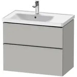 Duravit D-Neo Waschtischunterbau f&uuml;r Becken links 78,4 x 62,5 cm, 2 Ausz&uuml;ge, Griff
