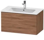 Duravit D-Neo Waschtischunterbau 81 x 44 cm, 1 Auszug, Griff bronze geb&uuml;rstet,