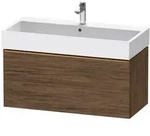 Duravit D-Neo Waschtischunterbau 98,4 x 44 cm, 1 Auszug, Griff bronze geb&uuml;rstet,