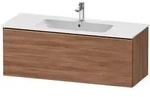 Duravit D-Neo Waschtischunterbau 121 x 44 cm, 1 Auszug, Griff bronze geb&uuml;rstet,
