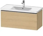 Duravit D-Neo Waschtischunterbau 98,4 x 44 cm, 1 Auszug, Griff edelstahl geb&uuml;rstet,