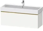 Duravit D-Neo Waschtischunterbau 118,4 x 44 cm, 1 Auszug, Griff gold poliert,