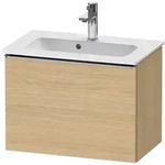 Duravit D-Neo Waschtischunterbau Compact 61 x 44 cm, 1 Auszug, Griff edelstahl