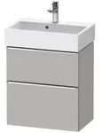 Duravit D-Neo Waschtischunterbau Compact 58,4 x 62,5 cm, 2 Ausz&uuml;ge, Griff chrom,