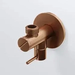Steinberg Serie 100 Eckventil, Badarmaturen, 100 1640 BC, brushed copper