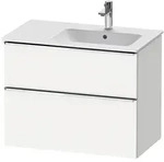 Duravit D-Neo Waschtischunterbau f&uuml;r Becken rechts 81 x 62,5 cm, 2 Ausz&uuml;ge,...