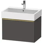 Duravit D-Neo Waschtischunterbau 68,4 x 44 cm, 1 Auszug, Griff gold poliert,