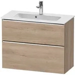 Duravit D-Neo Waschtischunterbau Compact 81 x 62,5 cm, 2 Ausz&uuml;ge, Griff chrom,