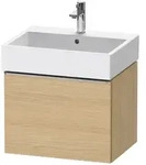 Duravit D-Neo Waschtischunterbau 58,4 x 44 cm, 1 Auszug, Griff edelstahl...