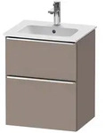 Duravit D-Neo Waschtischunterbau 51 x 62,5 cm, 2 Ausz&uuml;ge, Griff chrom,...
