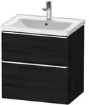Duravit D-Neo Waschtischunterbau 63,4 x 62,5 cm, 2 Ausz&uuml;ge, Griff chrom,...