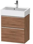 Duravit D-Neo Waschtischunterbau Compact 58,4 x 62,5 cm, 2 Ausz&uuml;ge, Griff...