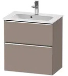 Duravit D-Neo Waschtischunterbau Compact 61 x 62,5 cm, 2 Ausz&uuml;ge, Griff chrom,