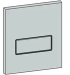 MEPA Orbit Frontplatte Urinal-Drucksp&uuml;ler, Montagezubeh&ouml;r, 590255, chrom matt