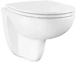 GROHE Bau Keramik Wand-WC mit Sitz und Deckel, SoftClose Funktion, randloses...