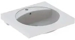 Geberit Preciosa Waschtisch 60 x 55 cm mit Hahnloch und &Uuml;berlauf, Badkeramik,