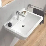Duravit Starck 3 Waschtisch 65 cm mit 1 Hahnloch, Badkeramik, 0300650000, wei&szlig;