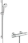 hansgrohe Croma Select S Vario Combi Set 90 cm 27014400, Badarmaturen, wei&szlig;/chrom