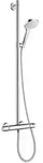 hansgrohe Croma Select E Multi SemiPipe mit Thermostatarmatur 27248400, Badarmaturen,