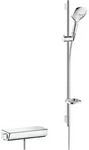 hansgrohe Raindance Select E 120 Combi 90 cm 27039000, Badarmaturen, chrom/wei&szlig;