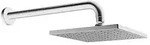 Hansa HANSAVIVA Kopfbrause eckig 20 x 20 cm, Badarmaturen, 44260240, chrom