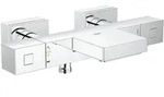 GROHE Grohtherm Cube Thermostat-Wannenbatterie 34497000, Badarmaturen, chrom