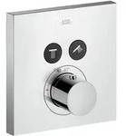 AXOR ShowerSelect Square Thermostat f&uuml;r 2 Verbraucher, Badarmaturen, chrom