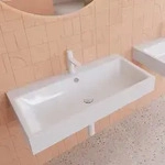 Kaldewei PURO Wandwaschtisch 3165 mit 1 Hahnlochbohrung, 90 cm, Badkeramik,