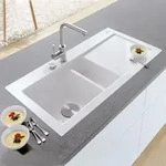 Villeroy & Boch Subway 60 FLAT fl&auml;chenb&uuml;ndige Sp&uuml;le, Ablaufgarnitur mit