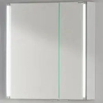 Fackelmann LED-LINE LED Spiegelschrank 61 cm, Badm&ouml;bel, 82952, wei&szlig; gl&auml;nzend
