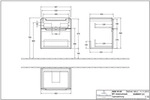 Villeroy & Boch Subway 2.0 Waschtischunterschrank XXL 58,7 cm, Griffe chromfarbig
