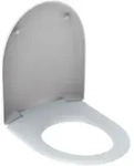 Geberit Renova WC-Sitz mit Deckel abnehmbar und Absenkautomatik, Badkeramik,